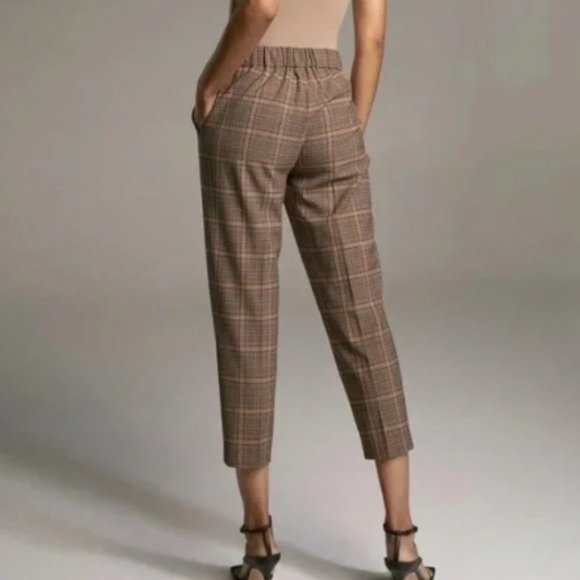 Babaton Conan Pant Tan/Taupe Plaid - Picture 2 of 4